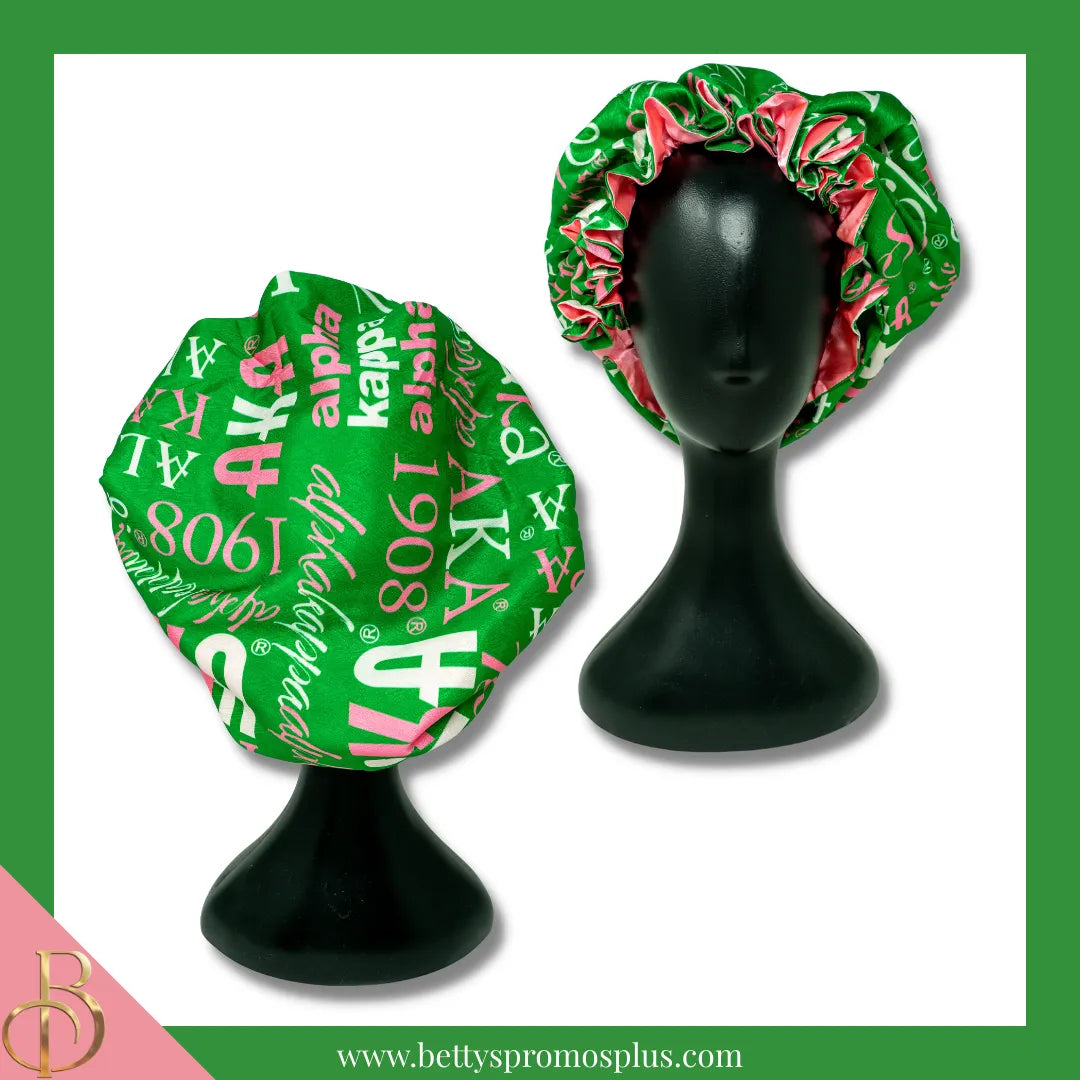 Alpha Kappa Alpha AKA 1908 Bonnet-Green-Alpha Kappa Alpha Paraphernalia-Alpha Kappa Alpha Bonnet-Betty's Promos Plus