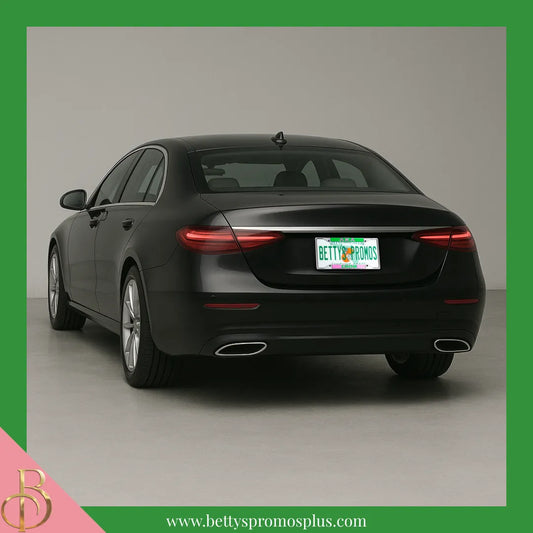 Alpha Kappa Alpha AKA 1908 Chrome Laser Engraved Mirrored Acrylic Auto Tag License Plate Frame-Alpha Kappa Alpha Paraphernalia-Alpha Kappa Alpha Auto Tag Frame-Betty's Promos Plus
