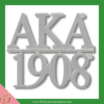 Alpha Kappa Alpha AKA 1908 Greek Lapel Pin-Silver-Alpha Kappa Alpha Paraphernalia-Alpha Kappa Alpha Lapel Pin-Betty's Promos Plus