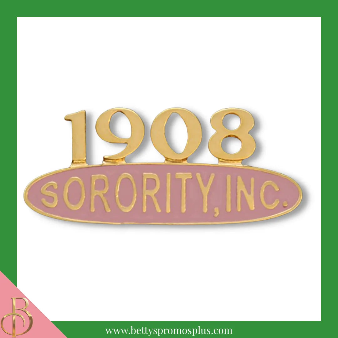Alpha Kappa Alpha AKA 1908 Sorority Inc. Lapel Pin-Alpha Kappa Alpha Paraphernalia-Alpha Kappa Alpha Lapel Pin-Betty's Promos Plus