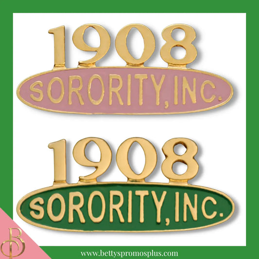 Alpha Kappa Alpha AKA 1908 Sorority Inc. Lapel Pin-Alpha Kappa Alpha Paraphernalia-Alpha Kappa Alpha Lapel Pin-Betty's Promos Plus