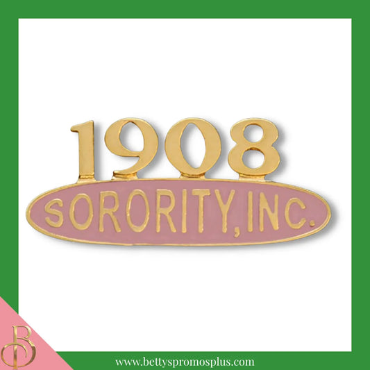 Alpha Kappa Alpha AKA 1908 Sorority Inc. Lapel Pin-Pink-Alpha Kappa Alpha Paraphernalia-Alpha Kappa Alpha Lapel Pin-Betty's Promos Plus