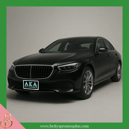 Alpha Kappa Alpha AKA Attorney Laser Engraved Mirrored Acrylic Auto Tag License Plate-Alpha Kappa Alpha Paraphernalia-Alpha Kappa Alpha Auto Tag-Betty's Promos Plus