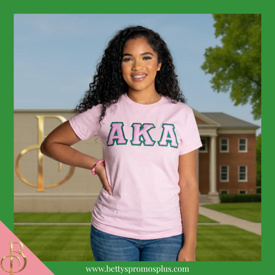 Alpha Kappa Alpha AKA Beaded Bracelet with Rhinestone Spacers-Alpha Kappa Alpha Paraphernalia-Alpha Kappa Alpha Bracelet-Betty's Promos Plus