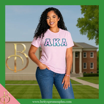 Alpha Kappa Alpha AKA Beaded Bracelet with Rhinestone Spacers-Alpha Kappa Alpha Paraphernalia-Alpha Kappa Alpha Bracelet-Betty's Promos Plus