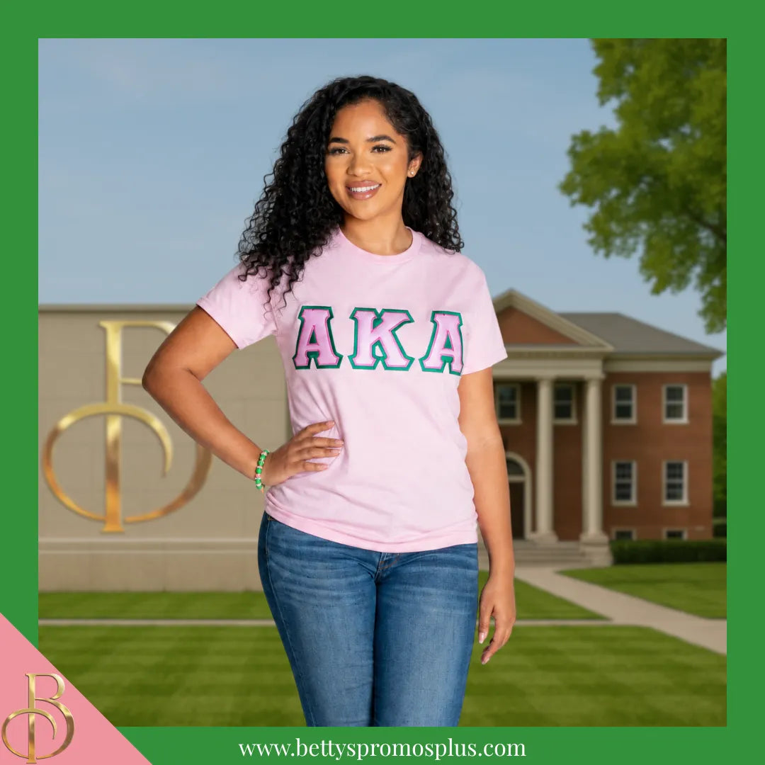 Alpha Kappa Alpha AKA Beaded Bracelet with Rhinestone Spacers-Alpha Kappa Alpha Paraphernalia-Alpha Kappa Alpha Bracelet-Betty's Promos Plus