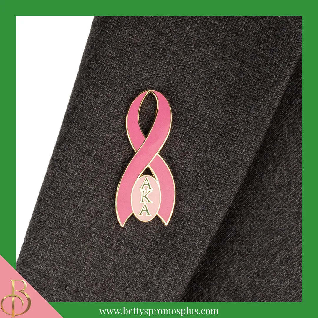 Alpha Kappa Alpha AKA Breast Cancer Awareness Greek Lapel Pin-Alpha Kappa Alpha Paraphernalia-Alpha Kappa Alpha Lapel Pin-Betty's Promos Plus