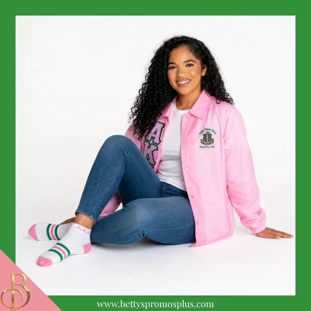 Alpha Kappa Alpha AKA Breathable Ankle Socks with Arch Support