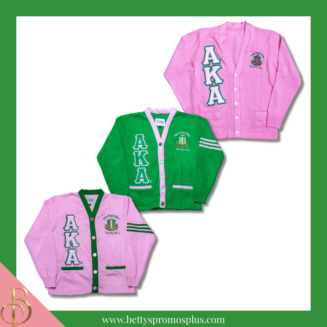 Apparel Alpha Kappa Alpha Sweaters Alpha Kappa Alpha AKA Cardigan