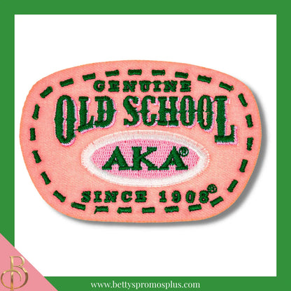Alpha Kappa Alpha AKA Genuine Old School Patch-Pink-Alpha Kappa Alpha Paraphernalia-Alpha Kappa Alpha Patch-Betty's Promos Plus