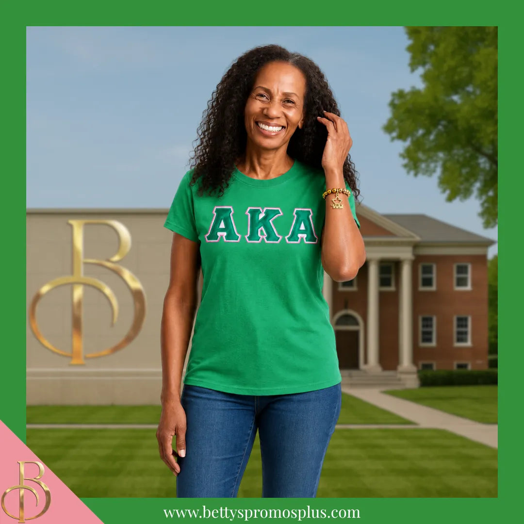 Alpha Kappa Alpha AKA Golden Soror Beaded Bracelet-Alpha Kappa Alpha Paraphernalia-Alpha Kappa Alpha Bracelet-Betty's Promos Plus