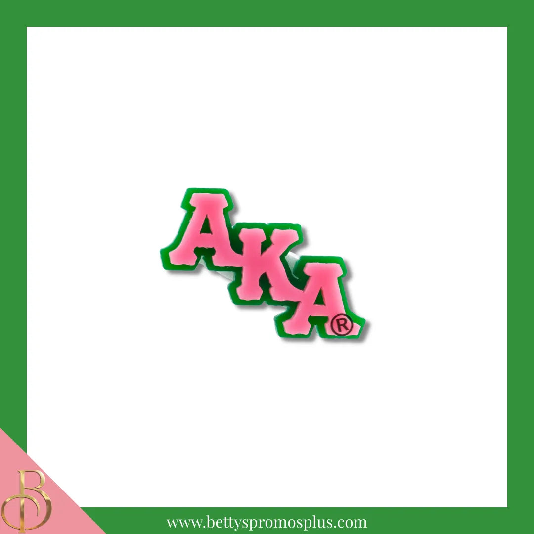 Alpha Kappa Alpha AKA Greek Letters Acrylic Lapel Pin-Alpha Kappa Alpha Paraphernalia-Alpha Kappa Alpha Lapel Pin-Betty's Promos Plus