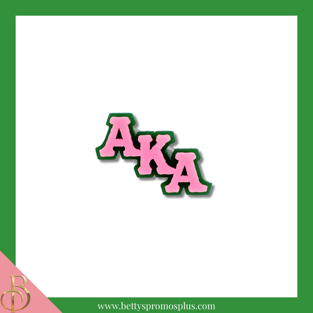 Alpha Kappa Alpha AKA Greek Letters Acrylic Lapel Pin-Pink-Small-Alpha Kappa Alpha Paraphernalia-Alpha Kappa Alpha Lapel Pin-Betty's Promos Plus