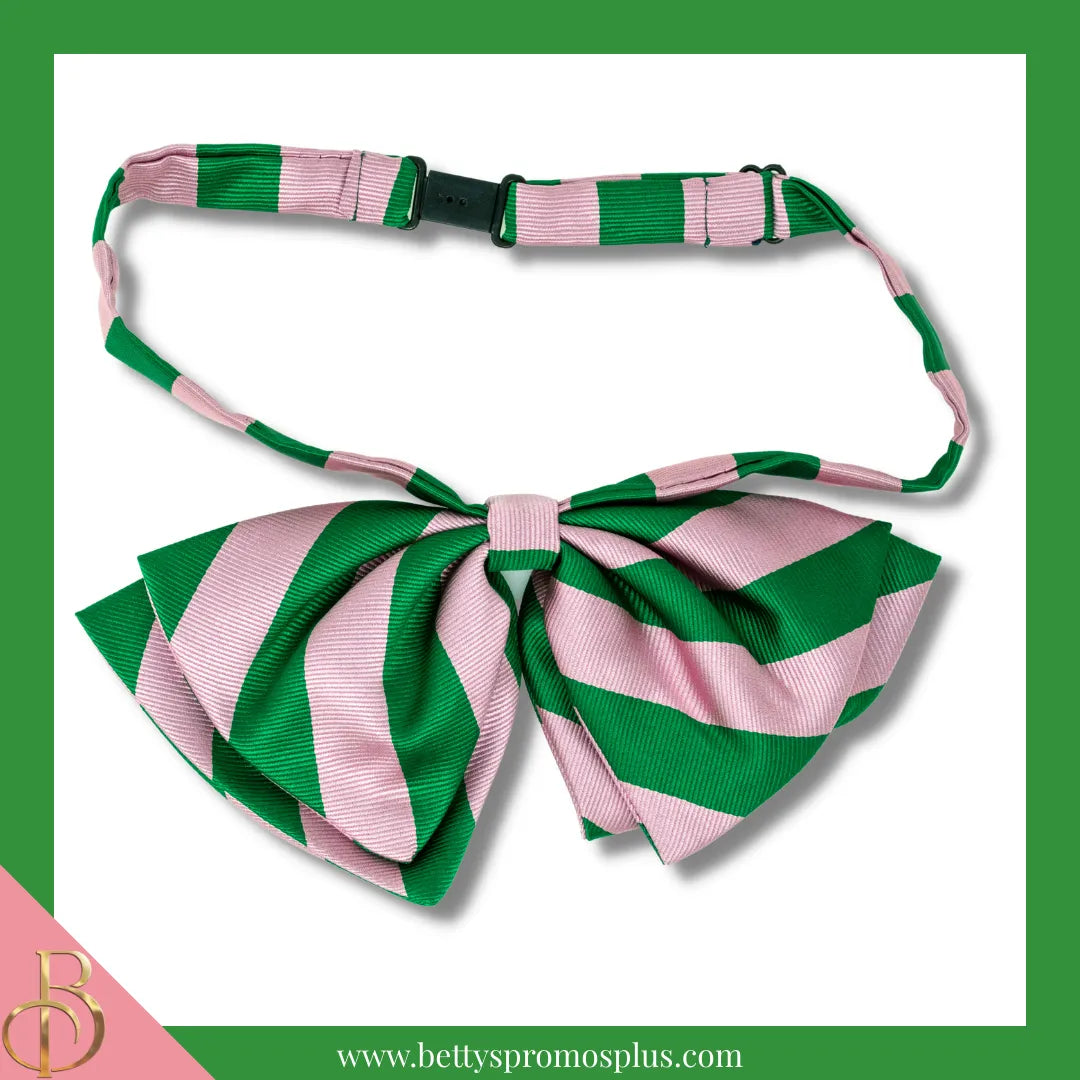 Alpha Kappa Alpha AKA Greek Letters Floppy Bowtie Dress Shirt Bow Tie-Alpha Kappa Alpha Paraphernalia-Alpha Kappa Alpha Bow Tie-Betty's Promos Plus