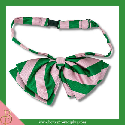 Alpha Kappa Alpha AKA Greek Letters Floppy Bowtie Dress Shirt Bow Tie-Dark Green-Without Letters-Alpha Kappa Alpha Paraphernalia-Alpha Kappa Alpha Bow Tie-Betty's Promos Plus