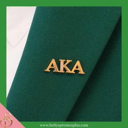 Alpha Kappa Alpha AKA Greek Letters Lapel Pin-Alpha Kappa Alpha Paraphernalia-Alpha Kappa Alpha Lapel Pin-Betty's Promos Plus
