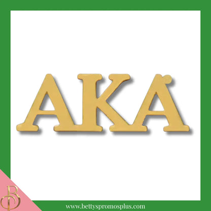 Alpha Kappa Alpha AKA Greek Letters Lapel Pin-Gold-Alpha Kappa Alpha Paraphernalia-Alpha Kappa Alpha Lapel Pin-Betty's Promos Plus