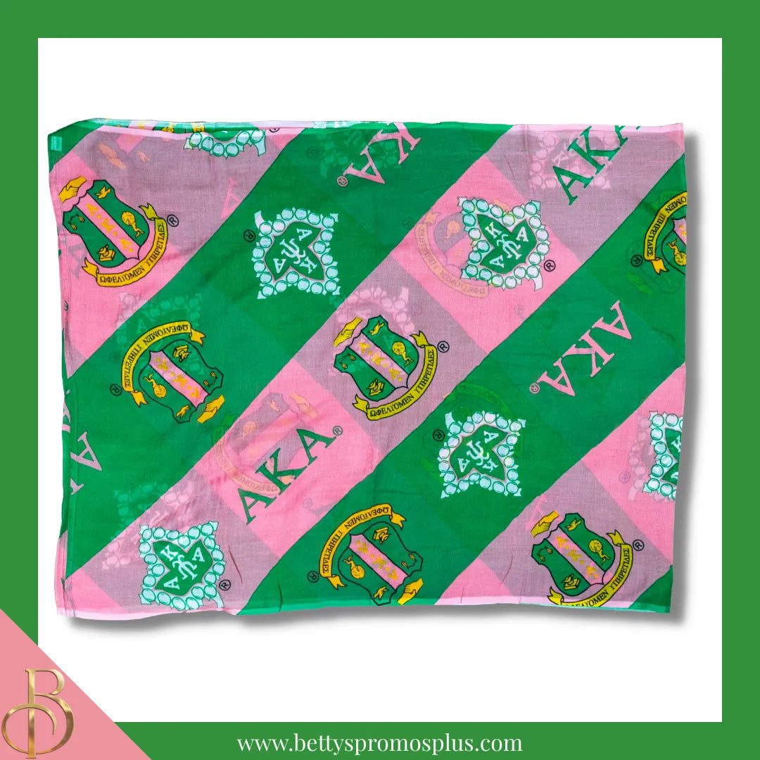 Alpha Kappa Alpha AKA Infinity Scarf-Green-Alpha Kappa Alpha Paraphernalia-Alpha Kappa Alpha Scarves-Betty's Promos Plus