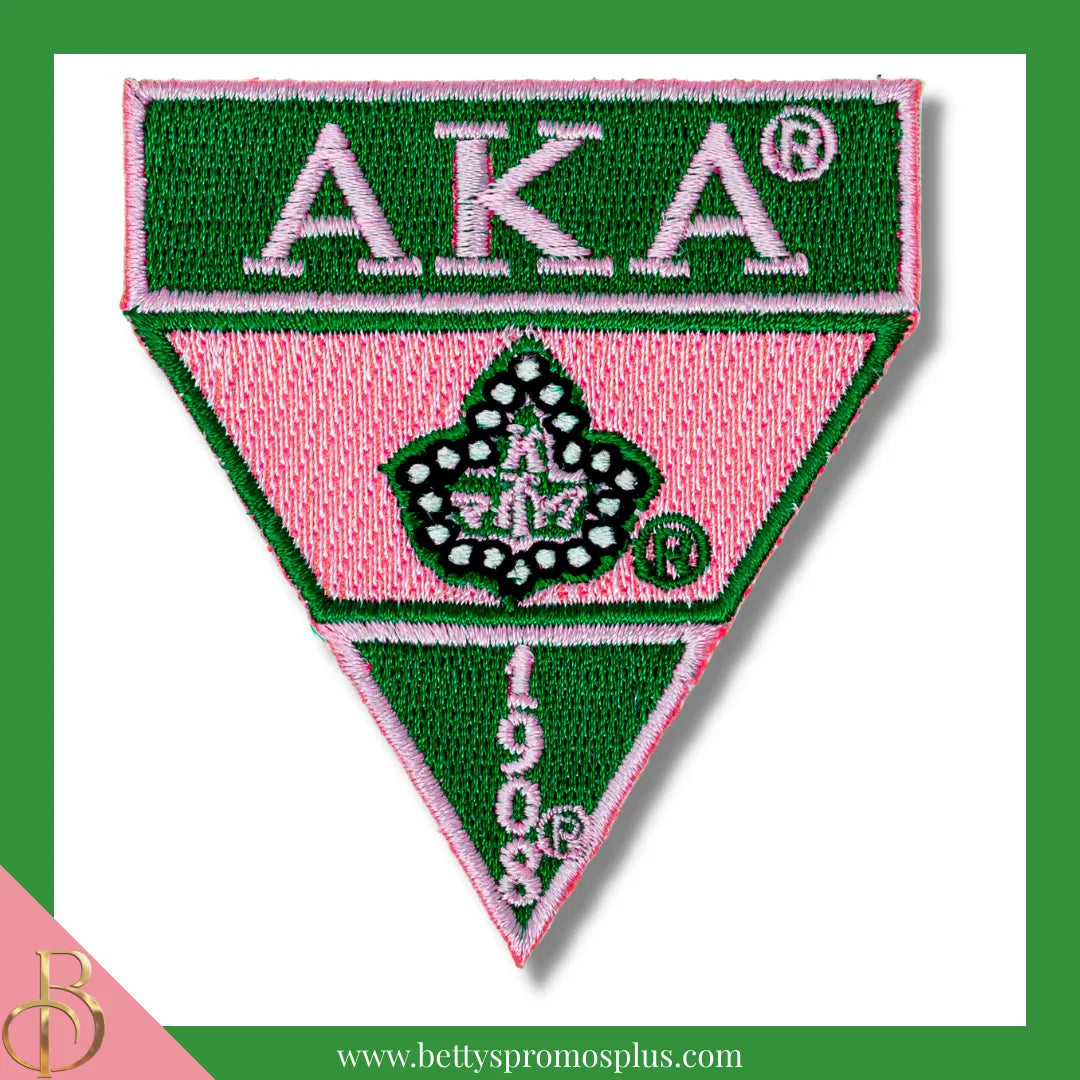 Alpha Kappa Alpha AKA Ivy 1908 Patch-Pink-Alpha Kappa Alpha Paraphernalia-Alpha Kappa Alpha Patch-Betty's Promos Plus