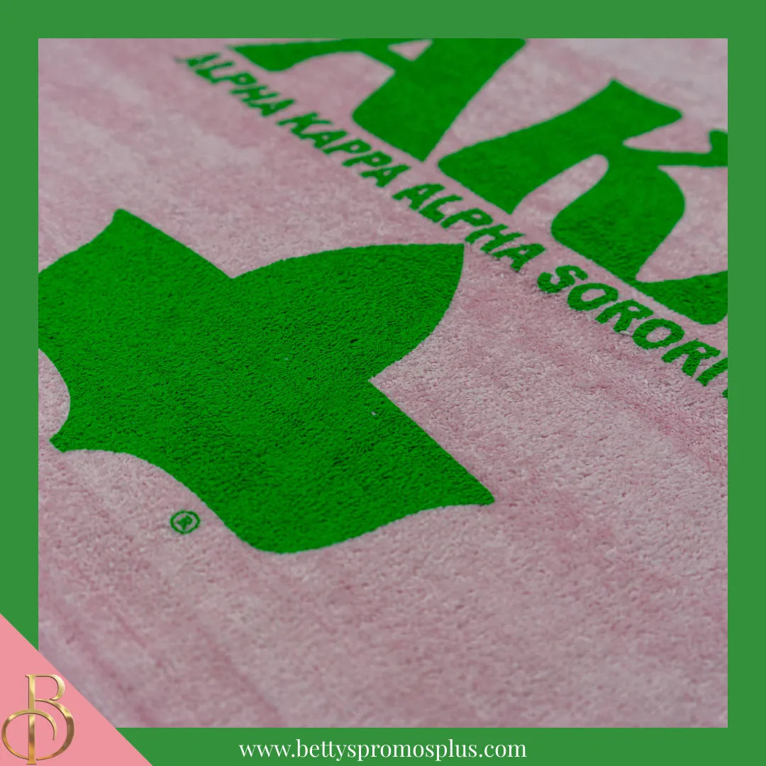 Alpha Kappa Alpha AKA Ivy Hand Towel-Alpha Kappa Alpha Paraphernalia-Alpha Kappa Alpha Hand Towel-Betty's Promos Plus