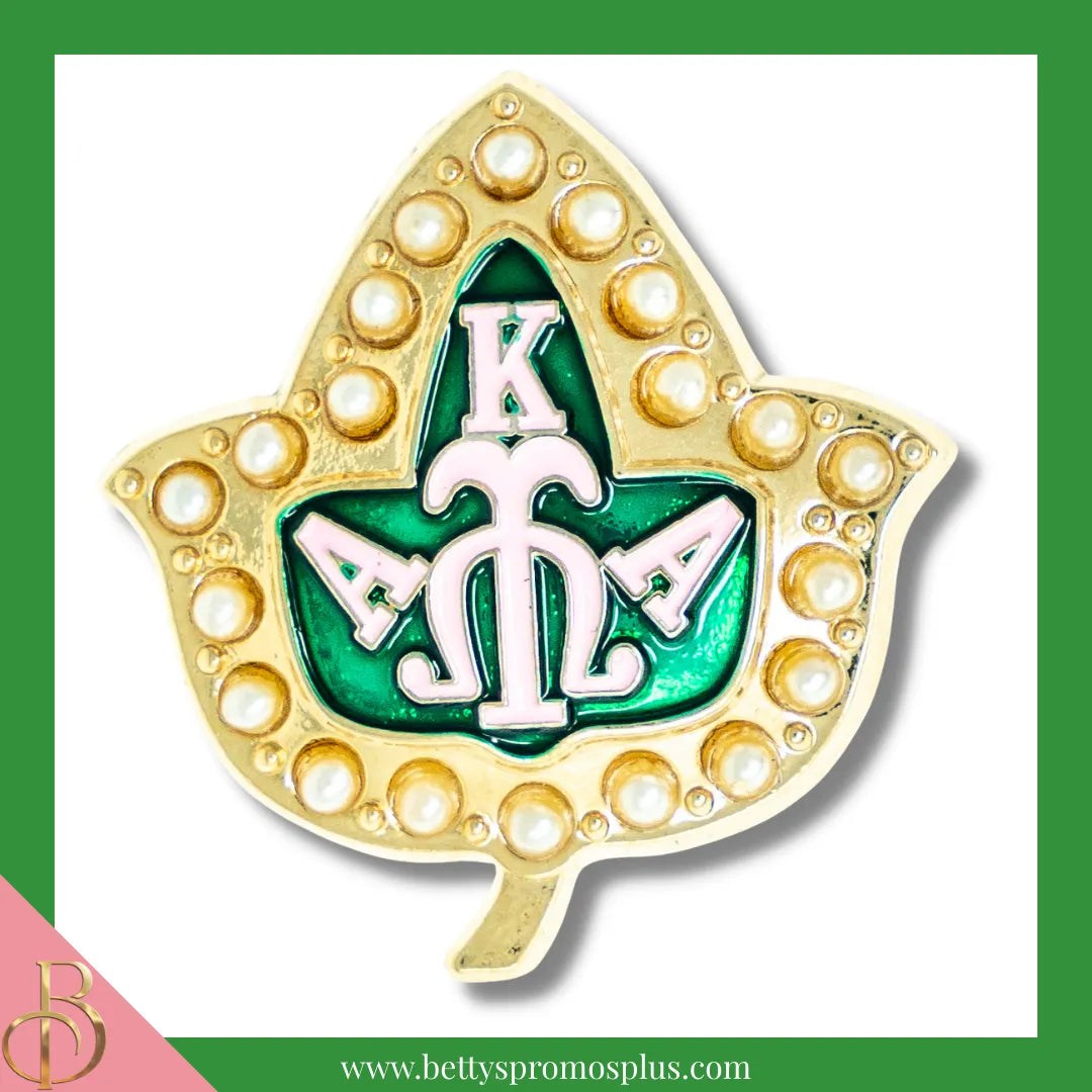 Alpha Kappa Alpha AKA Ivy Lapel Pin-Alpha Kappa Alpha Paraphernalia-Alpha Kappa Alpha Lapel Pin-Betty's Promos Plus