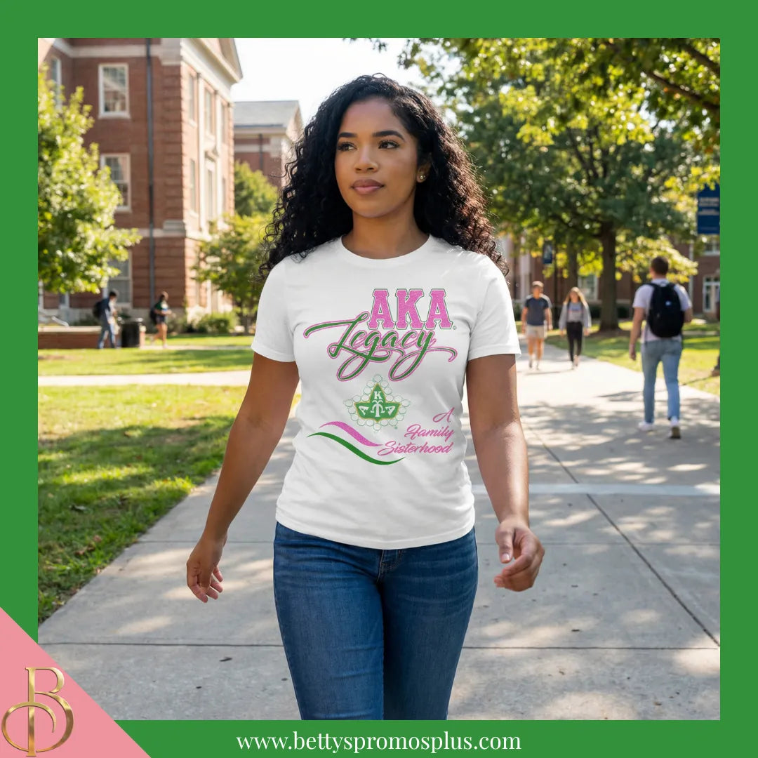 Alpha Kappa Alpha AKA Legacy Screen Printed T-Shirt – Betty's