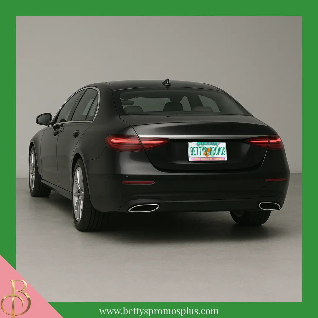 Alpha Kappa Alpha AKA Life Member Golden Soror Chrome Laser Engraved Mirrored Acrylic Auto Tag License Plate Frame-Alpha Kappa Alpha Paraphernalia-Alpha Kappa Alpha Auto Tag Frame-Betty's Promos Plus