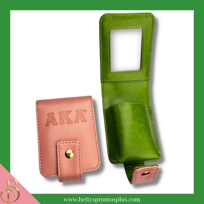 Alpha Kappa Alpha AKA Lipstick Holder Travel Lipstick Case Dual Lip Balm Holder-Alpha Kappa Alpha Paraphernalia-Alpha Kappa Alpha Lipstick Cover-Betty's Promos Plus