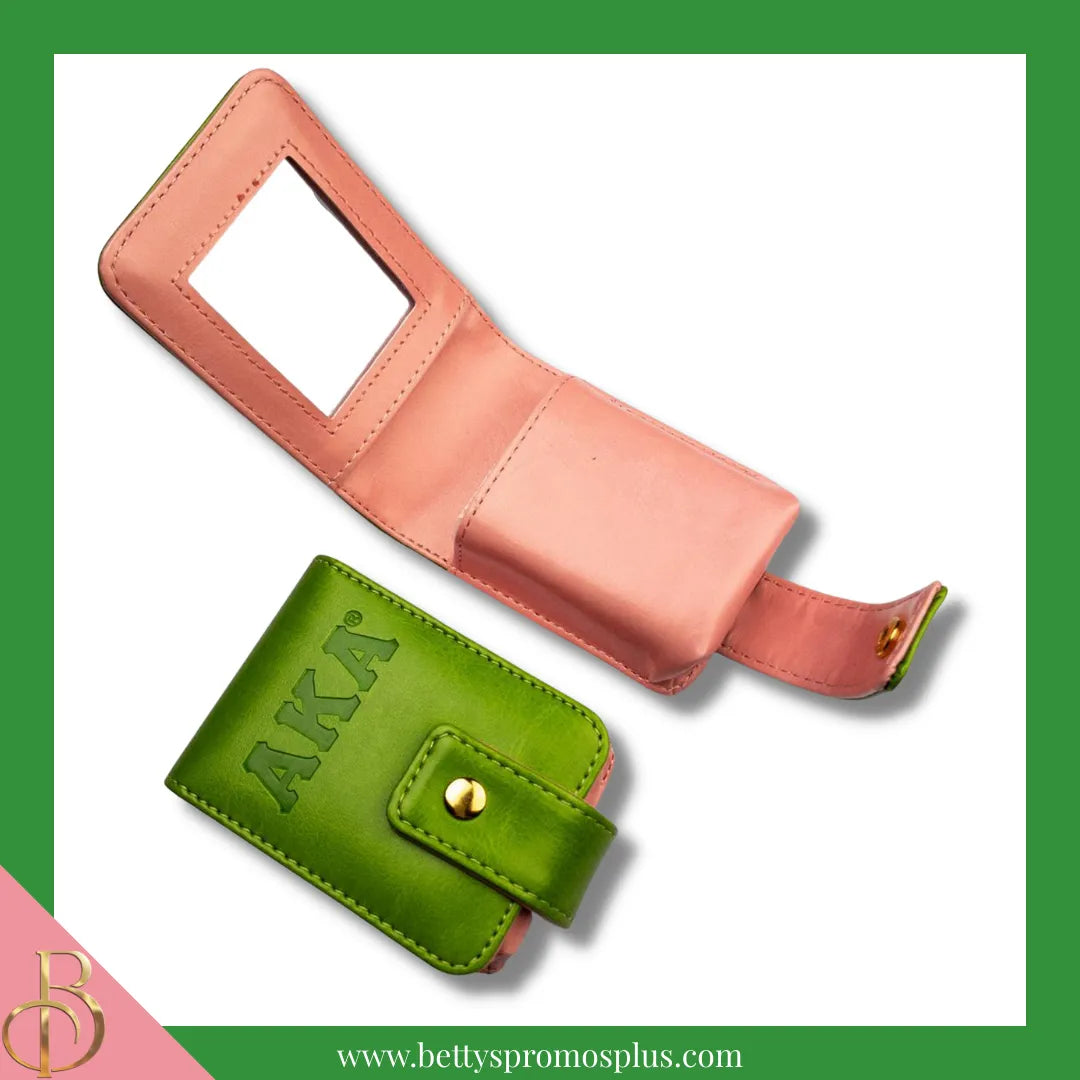Alpha Kappa Alpha AKA Lipstick Holder Travel Lipstick Case Dual Lip Balm Holder-Alpha Kappa Alpha Paraphernalia-Alpha Kappa Alpha Lipstick Cover-Betty's Promos Plus