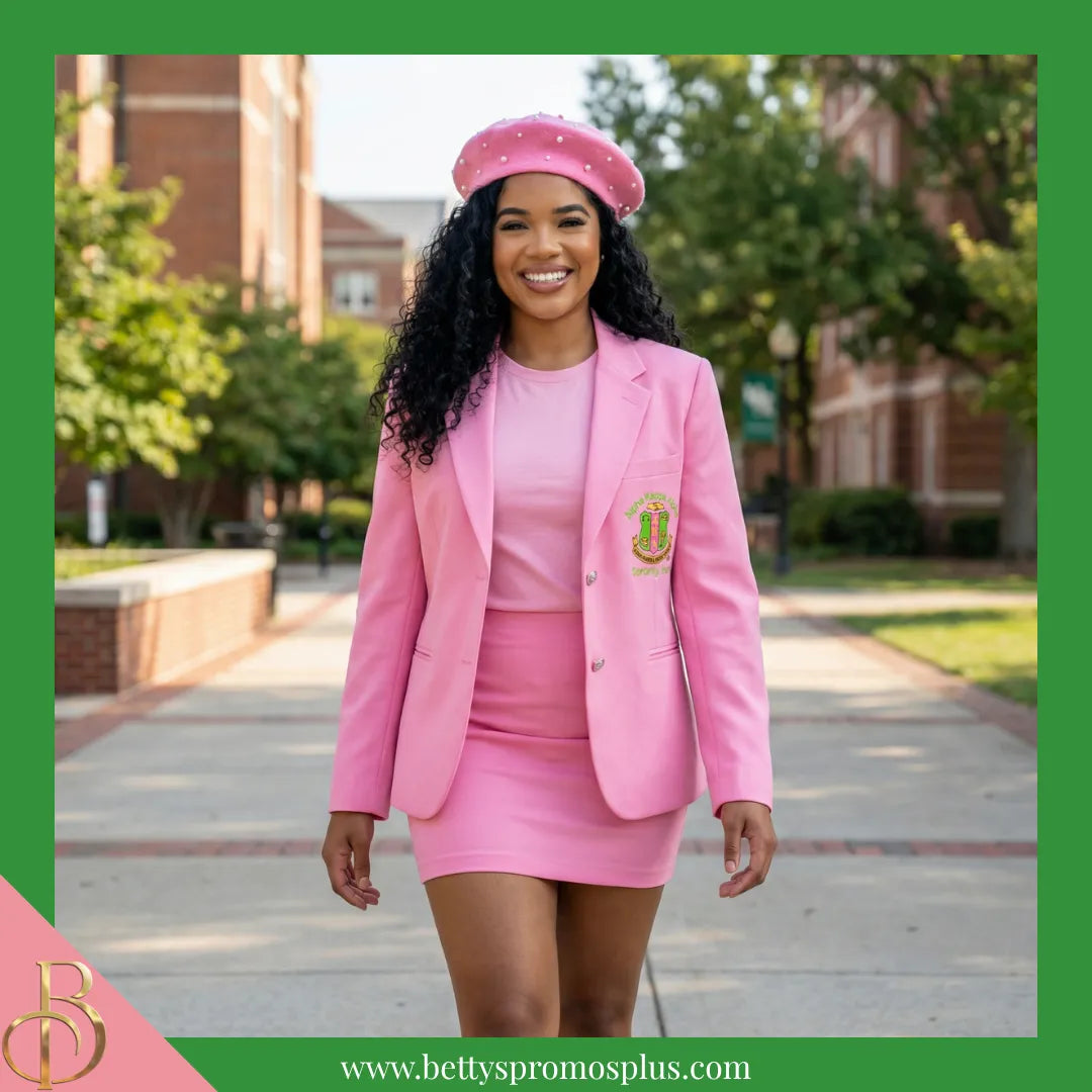 Alpha Kappa Alpha AKA Pearl Beret Wool Tam-Alpha Kappa Alpha Paraphernalia-Alpha Kappa Alpha Hats-Betty's Promos Plus