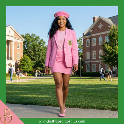 Alpha Kappa Alpha AKA Pearl Beret Wool Tam-Alpha Kappa Alpha Paraphernalia-Alpha Kappa Alpha Hats-Betty's Promos Plus