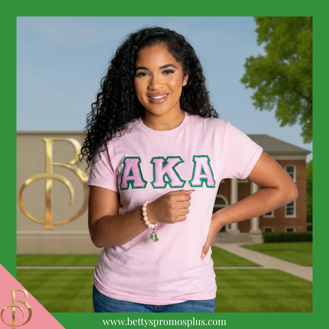 Alpha Kappa Alpha AKA Pearl Bracelet with Shield Charm-Alpha Kappa Alpha Paraphernalia-Alpha Kappa Alpha Bracelet-Betty's Promos Plus