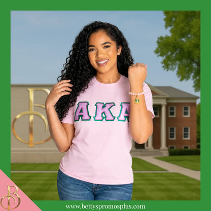 Alpha Kappa Alpha AKA Pearl Bracelet with Shield Charm-Alpha Kappa Alpha Paraphernalia-Alpha Kappa Alpha Bracelet-Betty's Promos Plus