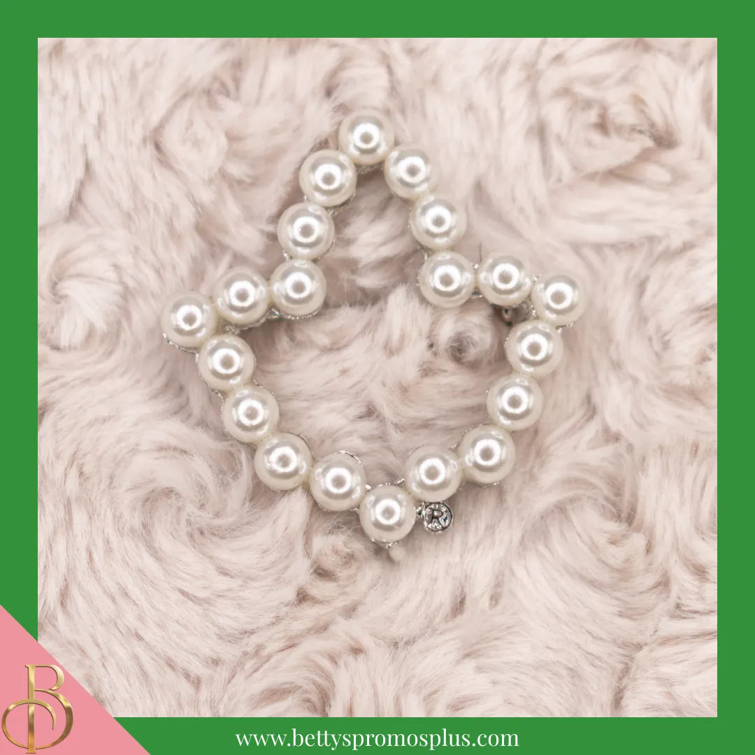 Alpha Kappa Alpha AKA Pearl Ivy-Shaped Rhinestone Pin-Alpha Kappa Alpha Paraphernalia-Alpha Kappa Alpha Rhinestone Pin-Betty's Promos Plus