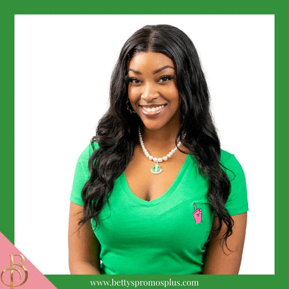 Alpha Kappa Alpha AKA Pearl Necklace with Shield Charm-Alpha Kappa Alpha Paraphernalia-Alpha Kappa Alpha Necklace-Betty's Promos Plus