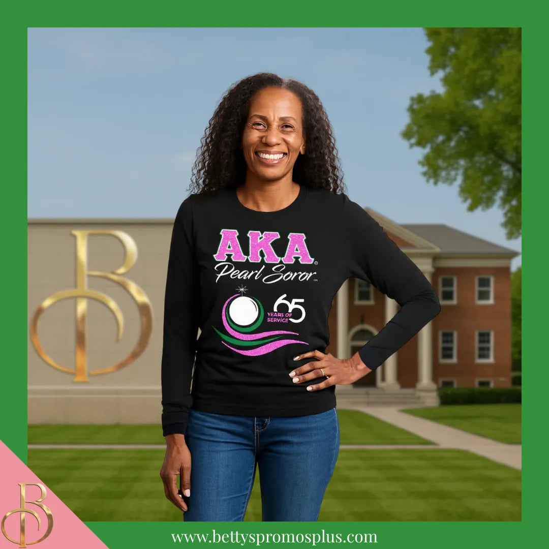 Alpha Kappa Alpha AKA Pearl Soror 65 Years of Service T-Shirt
