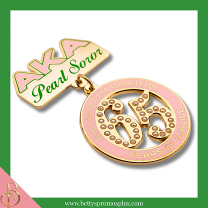 Alpha Kappa Alpha AKA Pearl Soror Greek Lapel Pin-Alpha Kappa Alpha Paraphernalia-Alpha Kappa Alpha Lapel Pin-Betty's Promos Plus