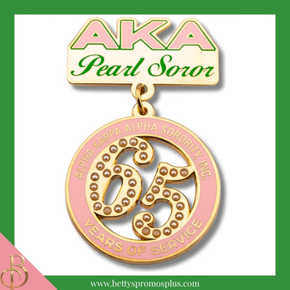 Alpha Kappa Alpha AKA Pearl Soror Greek Lapel Pin-Pink-Alpha Kappa Alpha Paraphernalia-Alpha Kappa Alpha Lapel Pin-Betty's Promos Plus