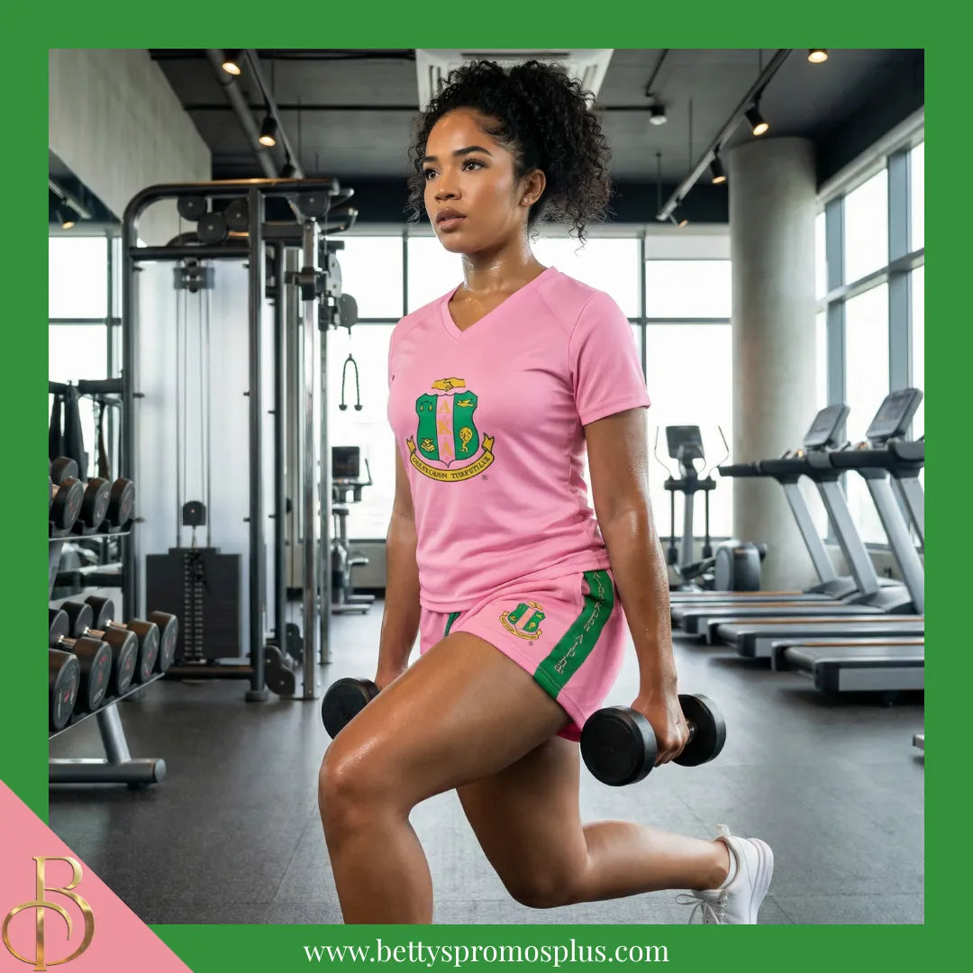 Alpha Kappa Alpha AKA Performance Shorts-Alpha Kappa Alpha Paraphernalia-Alpha Kappa Alpha Shorts-Betty's Promos Plus