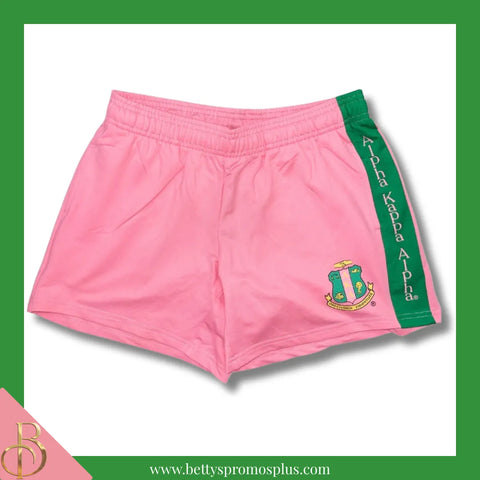 Alpha Kappa Alpha AKA Performance Shorts-Pink-Small-Alpha Kappa Alpha Paraphernalia-Alpha Kappa Alpha Shorts-Betty's Promos Plus