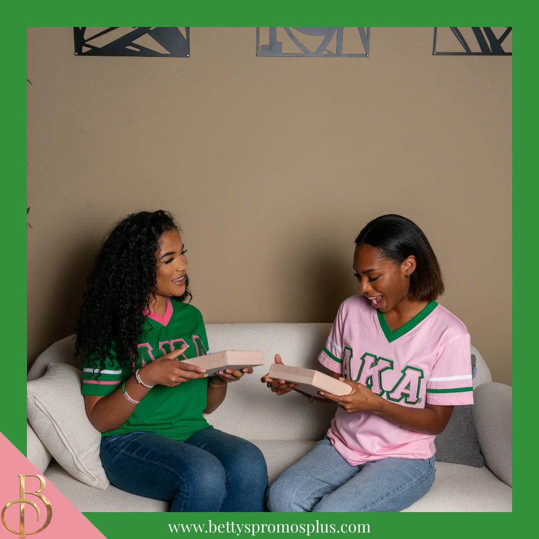 Alpha Kappa Alpha AKA Pink Pearl Necklace with "My Pearls" Jewelry Box-Alpha Kappa Alpha Paraphernalia-Alpha Kappa Alpha Necklace-Betty's Promos Plus