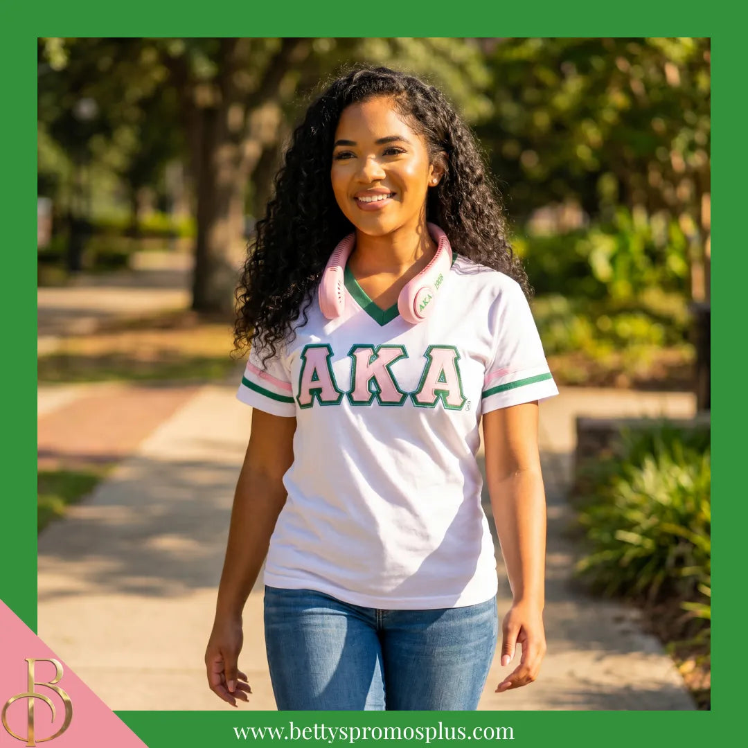 Alpha Kappa Alpha AKA Portable Bladeless Rechargeable Hands-Free Neck Fan-Alpha Kappa Alpha Paraphernalia-Alpha Kappa Alpha Fan-Betty's Promos Plus