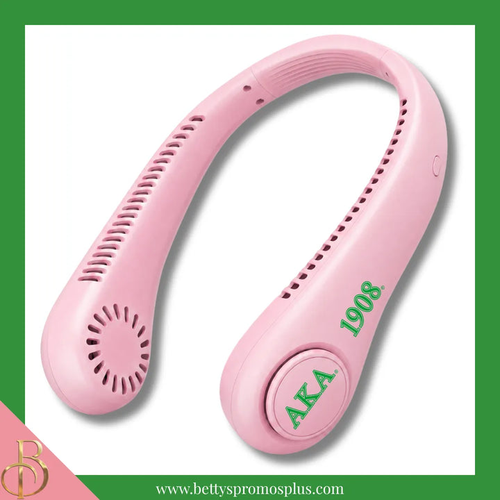 Alpha Kappa Alpha AKA Portable Bladeless Rechargeable Hands-Free Neck Fan