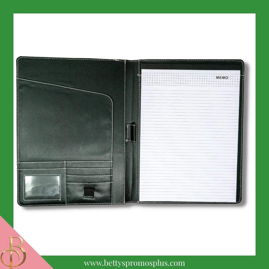 Alpha Kappa Alpha AKA Shield Business Padfolio Portfolio with Legal Pad-Alpha Kappa Alpha Paraphernalia-Alpha Kappa Alpha Padfolio-Betty's Promos Plus