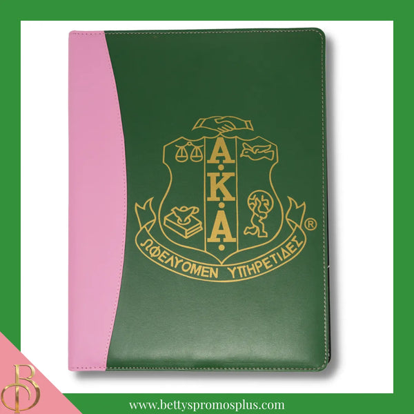 Alpha Kappa Alpha AKA Shield Business Padfolio Portfolio with Legal Pa