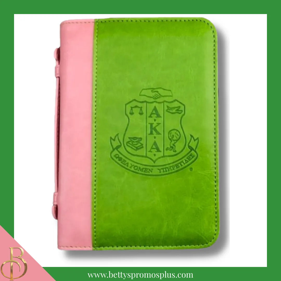 Alpha Kappa Alpha AKA Shield Embossed Document Cover AKA Document & Manual Holder-Alpha Kappa Alpha Paraphernalia-Alpha Kappa Alpha Document Cover-Betty's Promos Plus