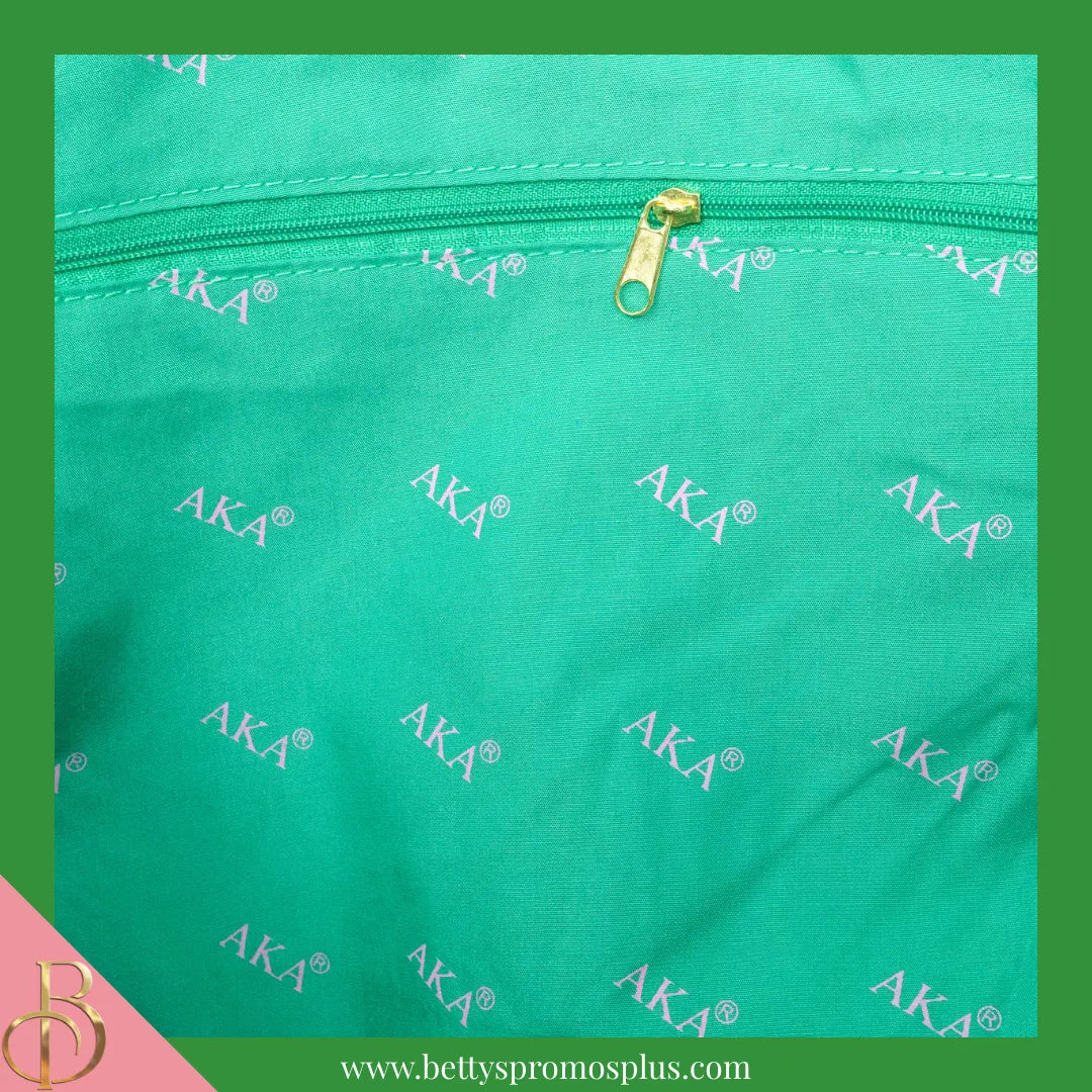 Alpha Kappa Alpha AKA Shield Heavy Duty Canvas Tote Bag-Alpha Kappa Alpha Paraphernalia-Alpha Kappa Alpha Tote Bags-Betty's Promos Plus