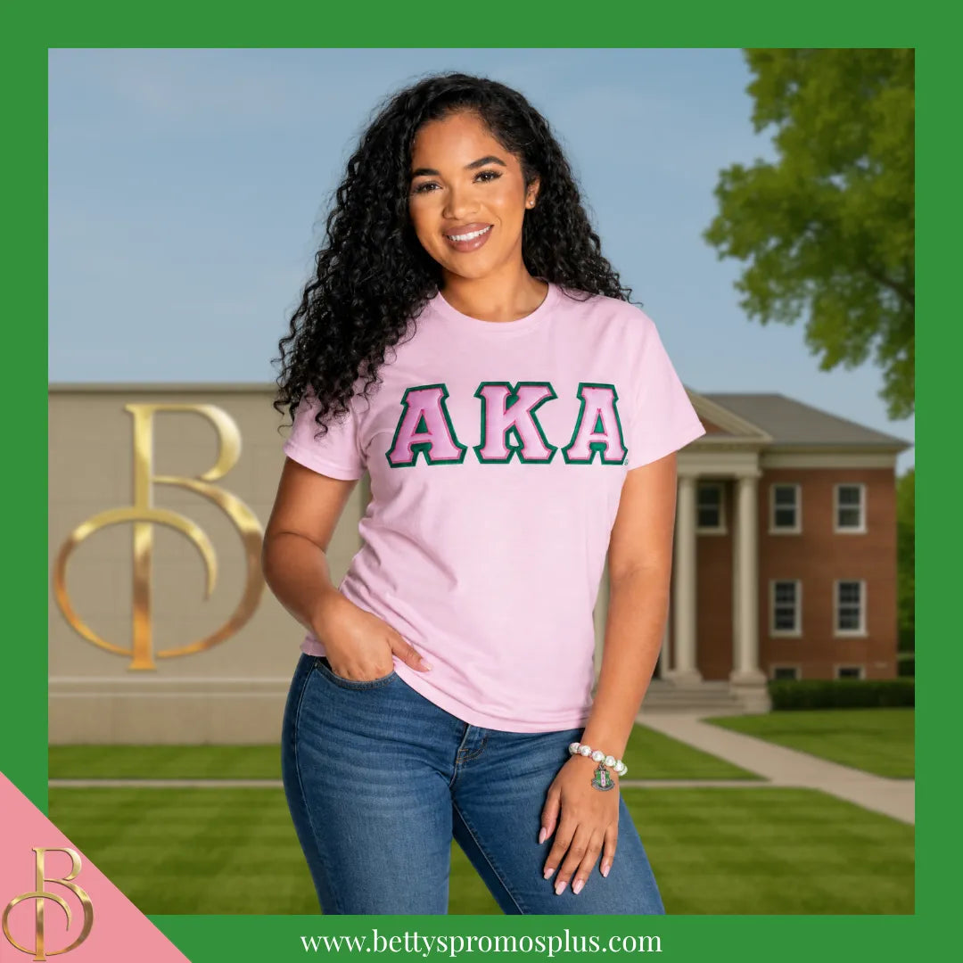 Alpha Kappa Alpha AKA Shield Pearl Bracelet with Rhinestone Spacers-Alpha Kappa Alpha Paraphernalia-Alpha Kappa Alpha Bracelet-Betty's Promos Plus