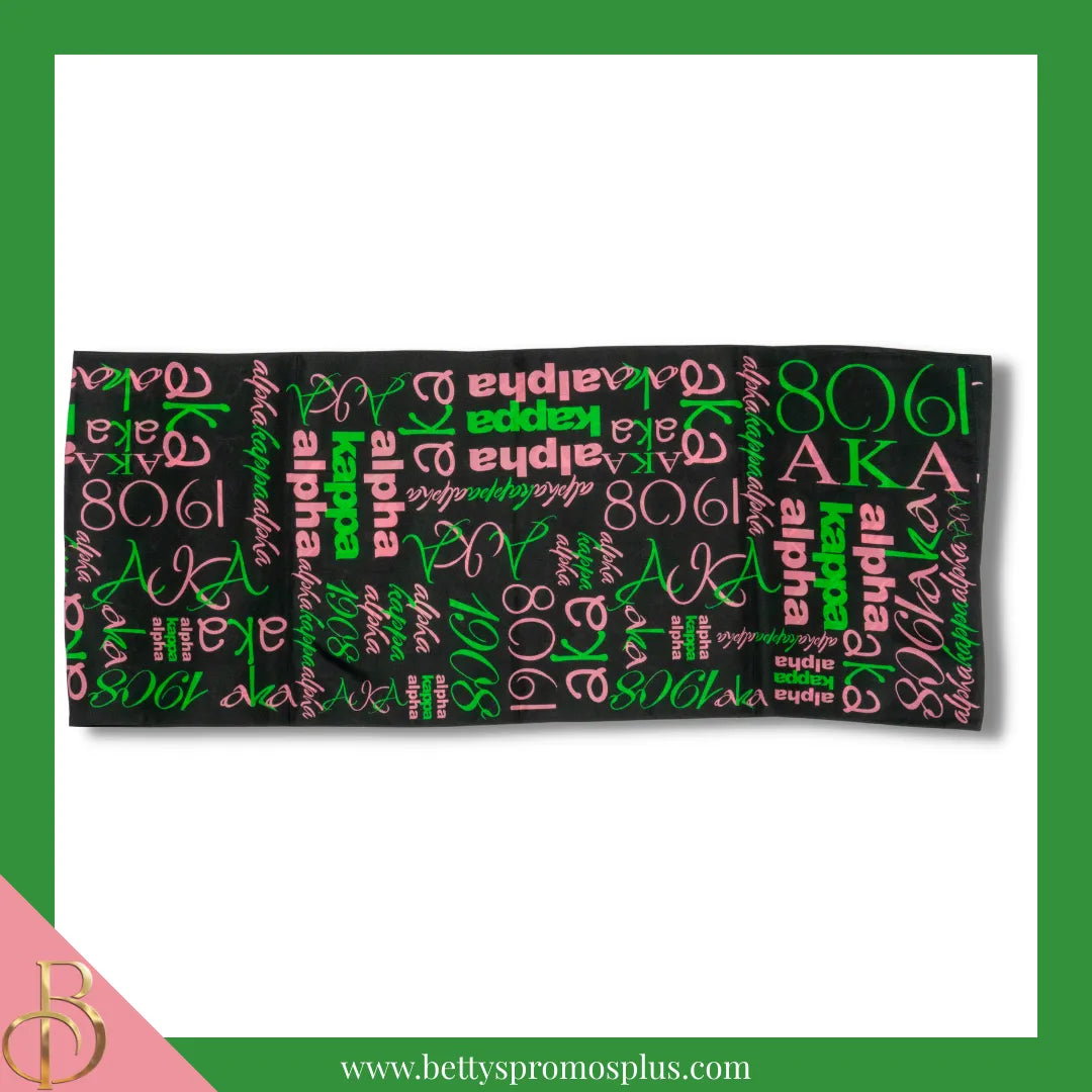 Alpha Kappa Alpha AKA Signature Scarf-Alpha Kappa Alpha Paraphernalia-Alpha Kappa Alpha Scarf-Betty's Promos Plus