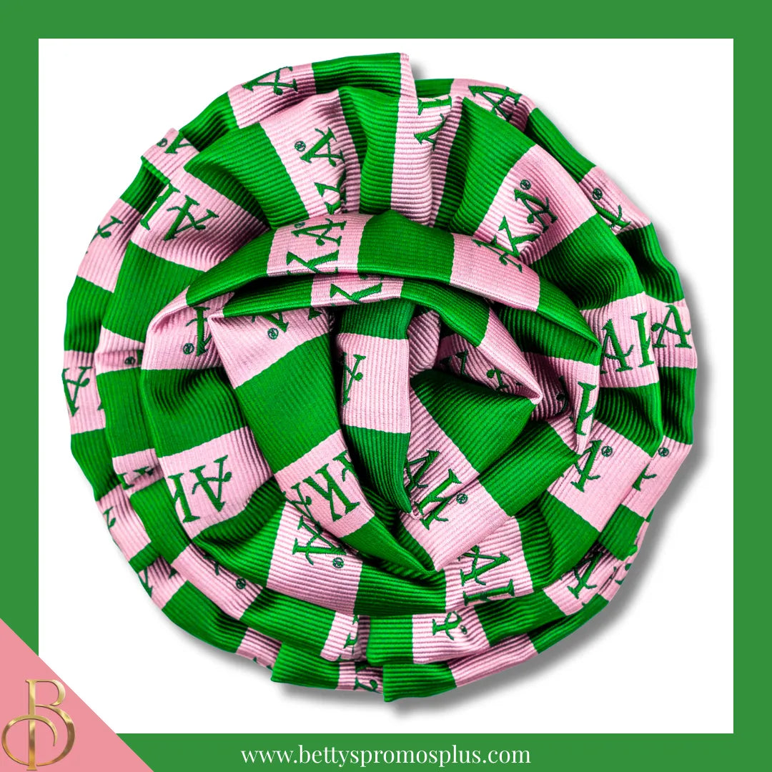 Alpha Kappa Alpha AKA Silk Flower Lapel Pin-Dark Green-Alpha Kappa Alpha Paraphernalia-Alpha Kappa Alpha Lapel Pin-Betty's Promos Plus